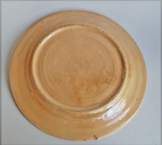 Old Tonala Mexican Fantasia Plate Tlaquepaque Vintage Mexico Pottery 1930 ' s - 1940 4