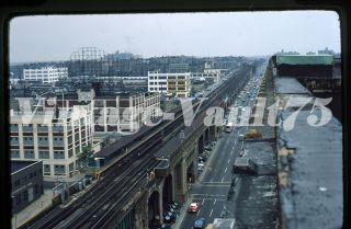 Orig Slide Nyc Subway Irt Nycta Rawson St Kodachrome 7 Flushing Line Queens 1975