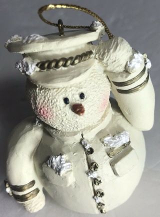 Snowman Christmas Ornament U.  S.  Military - Marine Or Navy