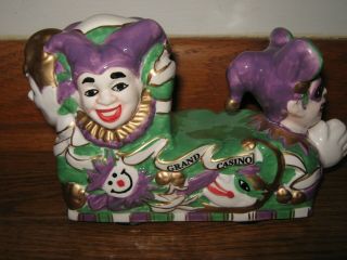 Mardi Gras Parade Float Ceramic Figurine Grand Casino Box