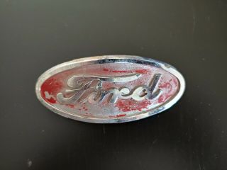 1950s Ford Tractor 8N Front Hood Emblem Ornament Rare Vintage Collectible 2