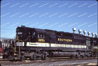Orig Slide Southern Railway Sd40 - 2 3251 Kodachrome Slide Processed