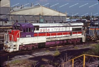 Orig Slide Auto Train U36b 4012 Kodachrome Slide Processed By Kodak.