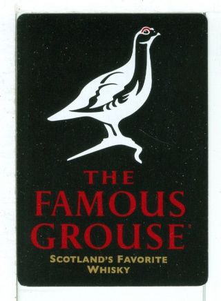 Single Wide Playing Card,  " The Famous Grouse " Scotch Whisky,  Wide
