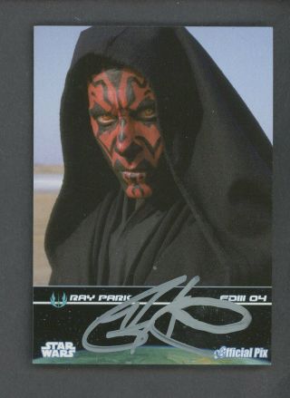 2008 Official Pix Star Wars Fan Days 3 Ray Park Auto