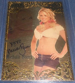 Benchwarmer Gold Edition 2007 - Michelle Baena - Autographed Card H87