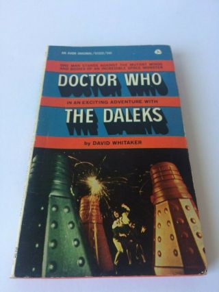 Vintage Doctor Who With The Daleks Paperback Book 1967