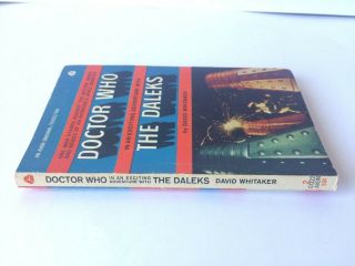 Vintage DOCTOR WHO with the DALEKS PAPERBACK BOOK 1967 2