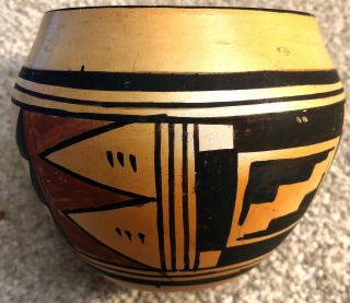 Vintage Hopi Indian Native American Pottery Bowl Gorgeous Piece Of Art
