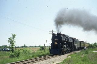 C&o 614 Chesapeake & Ohio Railroad Steam Locomotive 1981 Photo Slide