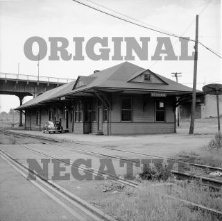Orig 1947 Negative - Lehigh Valley Lv Depot Mt Carmel Pa Pennsylvania Railroad