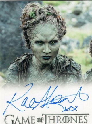 Game Of Thrones Season 6 - Kae Alexander Leaf Autograph / Auto Card
