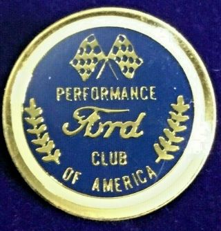 Rare Vintage Performance Ford Club Of America Lapel Pin Tie Tac