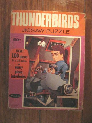 Get A Piece Of The Action W/ 1968 Thunderbirds Jigsaw Puzzle 100 Pc•complete