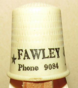 Fawley & Son Florist Chillicothe Ohio Phone 9084 Advertising Sewing Thimble