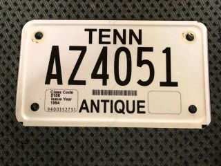 Tennessee Antique Motorcycle License Plate P - 1745