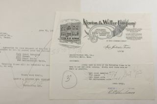 1928 Lamson Goodnow Newton Weller Co San Antonio Tx Crockery Ephemera P1037k