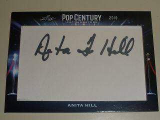 2019 Leaf Metal Pop Century Cut Signatures Auto Anita Hill