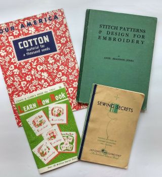 Set Of Vintage Sewing Books