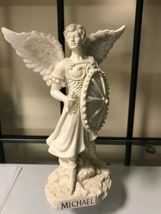 Archangel Michael Resin Statue By Angel Star 6 1/2 " Tall
