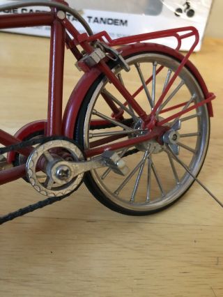 Die Cast Vintage Antique Metal Tandem Bicycle,  Scale 1:10 MY - 0054 Collectible 2