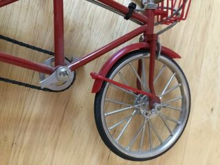 Die Cast Vintage Antique Metal Tandem Bicycle,  Scale 1:10 MY - 0054 Collectible 4