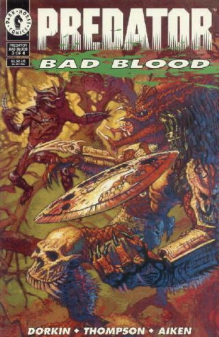 Predator Bad Blood Comic Book 3 Dark Horse 1994 Near Unread