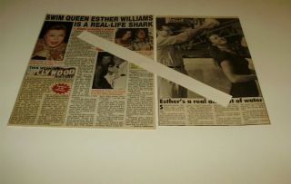 Esther Williams Scrapbook Clippings.