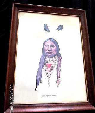 Native American - CHIEF AMERICAN HORSE - SIOUX FRAMED 2