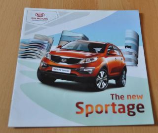 2010 Kia Sportage Eu Eng Market Sales Brochure Prospekt