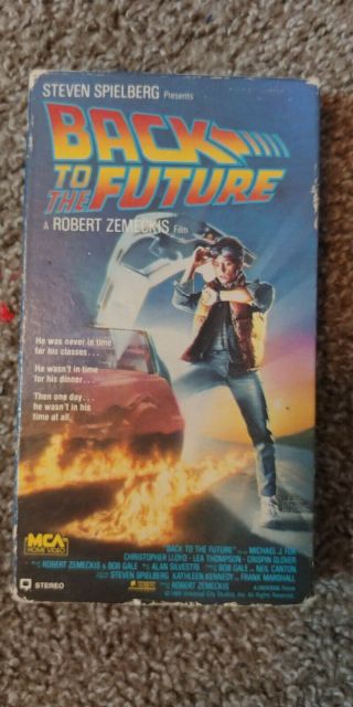 Vhs Video Science Fiction Comedy “back To The Future” Michael J.  Fox