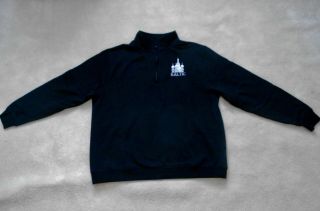 Princess Cruises Xl Black " Baltic " Long Sleeve Sweatshirt W/1/4 Zipper