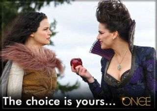 Once Upon A Time Tv Series Queen & Snow White The Choice Refrigerator Magnet