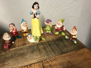Vintage Walt Disney Productions Snow White And The Seven Dwarfs Japan Ceramic