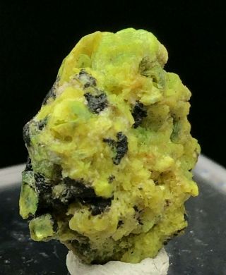 2.  4g Natural Rare Green Autunite Crystal Cluster Display Mineral Specimen 3