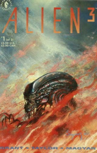 Alien 3 Movie Comic Book 1,  Dark Horse Comics 1992 Near Unread