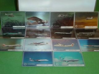 Vintage Hawaiian Airlines Aircraft Trading Cards,  Set Of 14