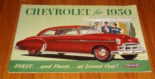 1950 Chevrolet Full Line Deluxe Sales Brochure Bel Air Styleline