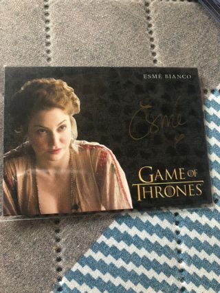 2019 Game Of Thrones Inflexions Esme Bianco As Ros Auto Autograph (gold)