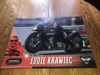 Eddie Krawiec Posters - Harley Davidson Posters - Nhra Motorcycle Posters