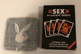 Playboy Bunny Patch 1970 ' s and Sex Playing Cards 2