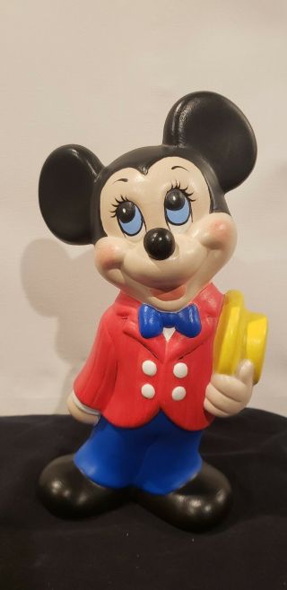 9 " Walt Disney Vintage Ceramic Barbershop Quartet Dapper Dan Mickey Mouse Figure