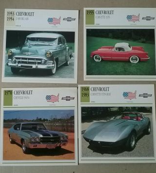 ATTLAS Complete Set Of 60 Classic& Vintage Car Cards. 4