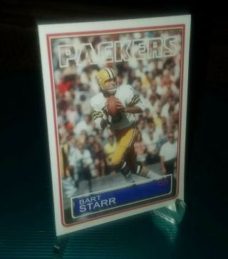 Green Bay Packers Bart Starr 1983 Style Custom Art Card Aceo
