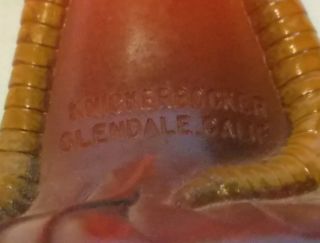 Vintage Knickerbocker Red Rooster Hard Plastic Rattle Easter Toy Glendale Calif 5