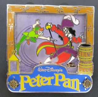 Peter Pan And Captain Hook Park Pack Disney Store Pin Le 750 3d