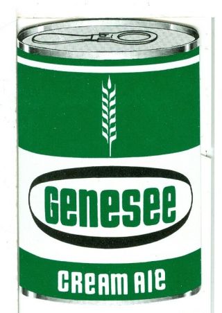 Single Playing Card " Genesee " Cream Ale,  Can Shaped