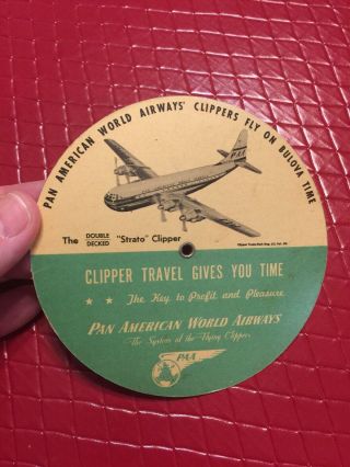 Pan American World Airways Time Selector Vintage