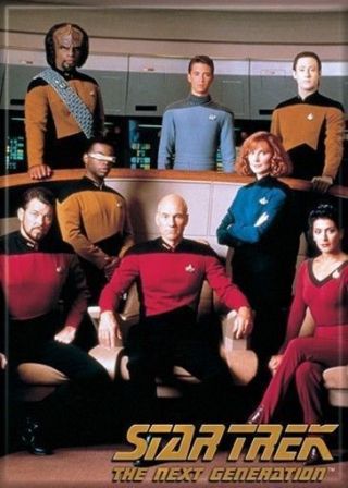 Star Trek: The Next Generation Complete Tv Cast Portrait Magnet
