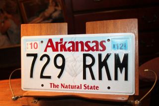 2012 Arkansas License Plate The Natural State 729 Rkm